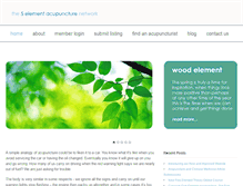 Tablet Screenshot of 5elementacupuncture.co.uk